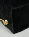 CHANEL Velvet Bucket Shoulder Bag