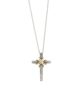 TIFFANY & CO. SV925 K18YG Signature Cross Necklace