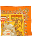 HERMES Silk Carré 90 Tresors du nil Scarf