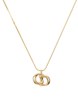 CHRISTIAN DIOR CD Logo Necklace