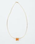 HERMES H Cube Necklace