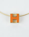 HERMES H Cube Necklace
