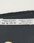 HERMES Carre 90 Black Scarf
