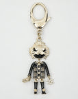 CHANEL Coco Mark Lion Rhinestone Keychain Other Accessory