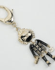 CHANEL Coco Mark Lion Rhinestone Keychain Other Accessory