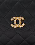 CHANEL 1996-1997 With No. 0 Matelassé and Bijou Chain Shoulder Bag