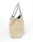 GUCCI GG Canvas 163805 Gold Hardware Tote Bag/Shoulder Bag