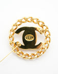 CHANEL Brooch Turn Lock
