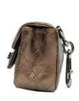 CHANEL 2008-2009 2.55 Matelassé Chain Double Flap Shoulder Bag with Pouch