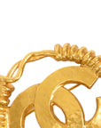 CHANEL Coco Mark Cross Motif Brooch