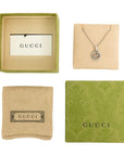 GUCCI SV925 Arabesque Interlocking GG Logo Necklace