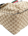 GUCCI GG Canvas Sherry Line 161836 Tote Bag/Handbag