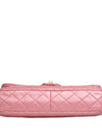 CHANEL 2010–2011 Crystal Logo Matelassé Chain Lambskin Shoulder Bag