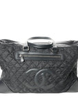 CHANEL 2005–2006 Paris-New York Boston Bag Nylon Handbag / Travel Bag