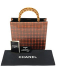 CHANEL 1994-1996 Chocobar Patent Chain Tote Bag/Handbag