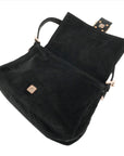 FENDI Corduroy Mamma Baguette Shoulder Bag