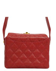CHANEL 1991–1994 Matelassé Coco Mark Caviar Skin Shoulder Bag