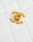 CHANEL 1994-1996 Matelassé Chain V-Flap Lambskin Shoulder Bag