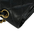 CHANEL 2004-2005 Matelassé 25W Chain Shoulder Bag in Caviar Skin