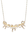 TIFFANY & CO. SV925 K18YG Triple Ribbon Necklace
