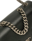 CHANEL Coco Mark Chain Aged Metal Hardware Handbag / Shoulder Bag
