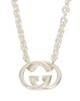 GUCCI SV925 Interlocking G Necklace