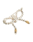 TIFFANY & CO. SV925 K18YG Ribbon Brooch