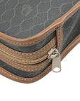 CHRISTIAN DIOR Canvas Honeycomb Pattern Pouch