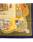 HERMES Carre 90 “In Salzburg” Violin Scarf
