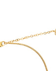 CHRISTIAN DIOR Logo Oval Rhinestone Necklace