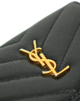 YVES SAINT LAURENT Logo Triple Fold Mini Wallet