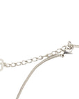 CHRISTIAN DIOR CD Logo Rhinestone Necklace