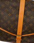 LOUIS VUITTON Monogram Saumur 35 Shoulder Bag M42254