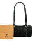 LOUIS VUITTON Monogram Little Papillon Satin Noir Handbag M92352