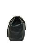 CHANEL 2002–2003 Chain Caviar Leather Shoulder Bag
