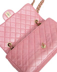 CHANEL 2010–2011 Crystal Logo Matelassé Chain Lambskin Shoulder Bag
