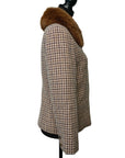 BURBERRY Eco-Fur Tweed Outerwear