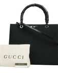 GUCCI Bamboo Nylon Canvas Tote Bag / Handbag 2Way