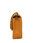 CHANEL 2000–2002 Coco Mark Chain Ostrich Shoulder Bag