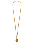 CHANEL Crown Coco Mark Necklace