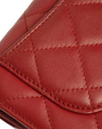 CHANEL Matelasse Coco Mark Tri-Fold Long Wallet