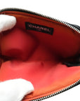 CHANEL Nylon Coin Case with Key Ring