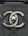 CHANEL 1991–1994 Matelassé Caviar Leather Shoulder Bag