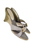 CHANEL Coco Mark Marine Mules Sandals