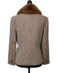 BURBERRY Eco-Fur Tweed Outerwear