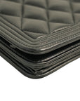 CHANEL Boy Chanel Matelassé Coco Mark Chain Wallet / Shoulder Bag