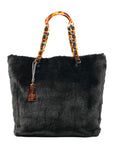 CHANEL 1997-1999 Rabbit Fur Tote Bag