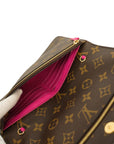 LOUIS VUITTON Monogram Pochette Weekend Long Wallet / Shoulder Bag 2-Way M63857