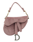 CHRISTIAN DIOR Velvet Saddlebag Handbag