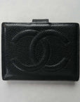 CHANEL Wallet In Caviar Skin With Gold Hardware